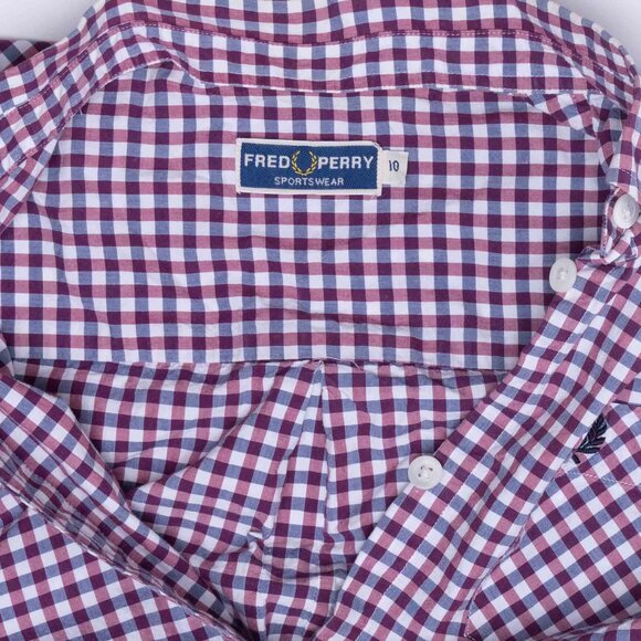 Red Perry Plaid Button Up Punk Shirt-Mod Rockabilly - Picture 3 of 3